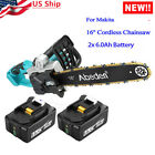 For Makita 36V (18V X2) LXT Brushless 16" Chain Saw Kit &2 Batteries (6.0Ah) US