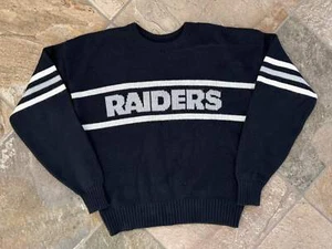 Vintage Los Angeles Raiders Cliff Engle Sweater Football Sweatshirt, Size Large - Picture 1 of 7