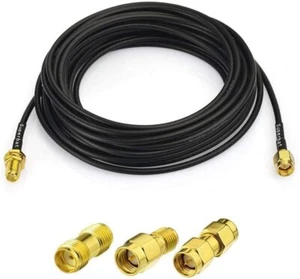 RF koncentryczna wtyczka SMA na żeńska przegroda SMA RG174 3 szt. adapter RF SMA SDR antena - Zdjęcie 1 z 19