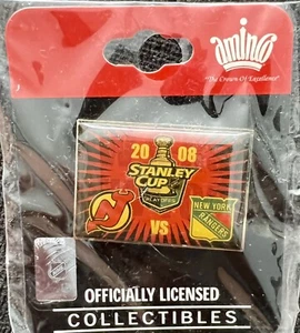 NY RANGERS NJ DEVILS PIN 2008 HOCKEY NHL STANLEY CUP PLAYOFFS EASTERN CONFERENCE - Picture 1 of 4