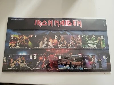 IRON MAIDEN Royal Mail Stamps Presentation Pack - 627  (Issued 2023) Ideal Gift  - Image 1 of 4