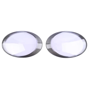 Pair Front Headlight Lens Covers Shell+Glue For Porsche 997 911 Carrera 2006-12 - Picture 1 of 7