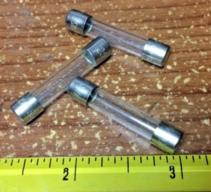 3 pcs  AGC1 AGC-1 BUSS BUSSMANN FUSES 1A 250V  Fast Acting - Picture 1 of 1