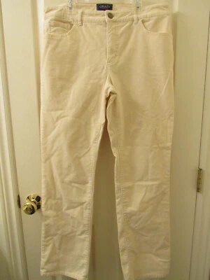 Pantalones de pana Chaps Denim para mujer talla 12 melocotón pálido 5 bolsillos Foto 1 de 4