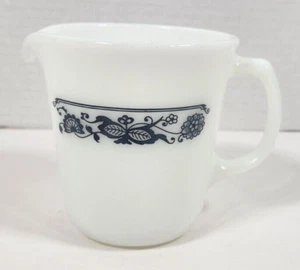 Crema Pyrex vintage ~ vaso de leche azul Old Town - Imagen 1 de 4
