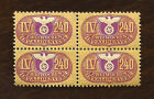 Nazi Germany Third 3rd Reich 240 value revenue stamps block Eagle Swastika MNH