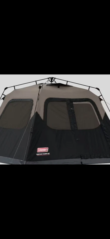 Tienda instantánea Coleman con configuración de 1 minuto, 6 personas, postes preinstalados, cabina Foto 1 de 1