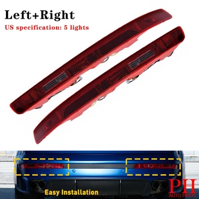  左 + 右后下保险杠尾灯反向停止雾灯适用于奥迪 Q7 06-15 — 第 1/4 张图片