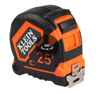 *New* Klein Tools Tape Measure, 25-Foot Magnetic Double-Hook Model #9225R - Image 1 of 4