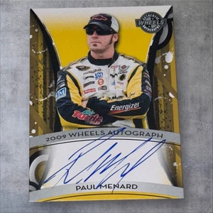 Paul Menard PACK PULLED NASCAR signed card 2009 WHEELS AUTOGRAPHS AUTHENTICS AU - Picture 1 of 2