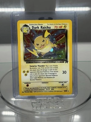 Pokémon Dark Raichu Holo TCG Card 83/82 - Image 1 of 2