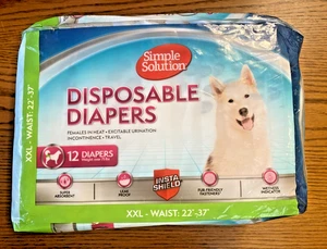 Simple Solution Donna 12 Pannolini Monouso XXL VITA 22"-37" NUOVI - Foto 1 di 12