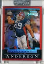 2004 Bowman Chrome Red Refractors Bills Football Card #161 Tim Anderson /210