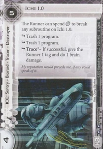 ANDROID NETRUNNER CARD - ICHI 1.0 - Picture 1 of 1