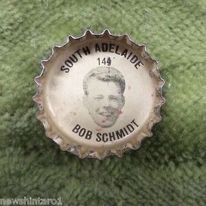 #D98. 1968 COCA COLA CAP #14 WITH SANFL PLAYER, BOB SCHMIDT, SOUTH ADELAIDE - Bild 1 von 1