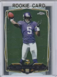 TEDDY BRIDGEWATER ROOKIE CARD Topps Chrome Football 2014 Vikings Saints NFL RC - Picture 1 of 2