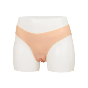 Silicone Pants Briefs Fake Vagina Pant Realistic Panty Underwear Crossdresser - Picture 1 of 19