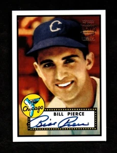 2011 Topps Archives BILL PIERCE Chicago White Sox Autograph RIP - Picture 1 of 2