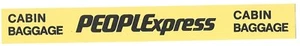 Airline Baggage Tag - PEOPLExpress - Cabin Bag - Unused Obsolete (BT182) L - Bild 1 von 1