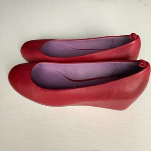 Jeffrey Campbell Tahiti Last Red Maude Leather Hidden Wedges Shoes Sz 6 New - Picture 1 of 10