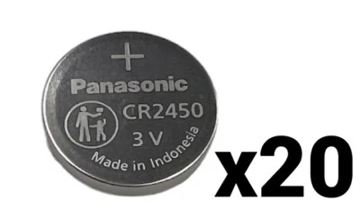 20 Baterías de Litio 3v NUEVAS A GRANEL PANASONIC CR2450 CR 2450 EXP 2032 Foto 1 de 4