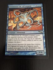 Mtg magic mirrodin quicksilver elemental (French elemental of quicksilver nm foil