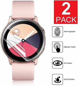 2-Pack For Samsung Galaxy Watch Active 40/44mm FULL COVER Film Screen Protector
