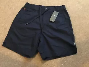 Pantalones cortos de entrenador deportivo G-Star Raw en azul marino para hombre talla 26 TOTALMENTE NUEVOS - Imagen 1 de 3