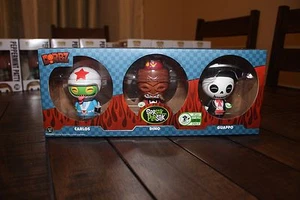 2017 ECCC FUNKO POP! COMICON SPASTIK PLASTIK 3-PACK CARLOS, DINO, GUAPPO LE 2000 - Picture 1 of 7
