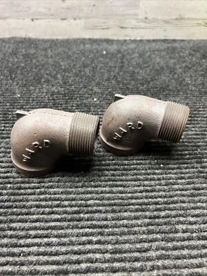 NEW Lot of 2 Ward 1-1/4" 90 Degree Street Elbow Black Malleable Pipe Fitting M/F - Image 1 of 4