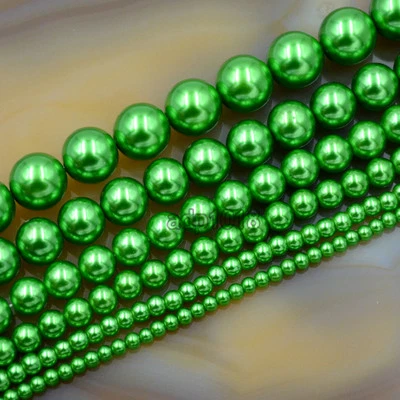 Wholesale Top Quality Czech Glass Pearl Round Beads 16'' 3mm 4mm 6mm 8mm 10mm  - Image 1 of 4