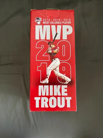 MLB LA ANGELS MIKE TROUT HALL OF FAMER 3 TIME AL MVP 2019 BOBBLEHEAD BRAND NEW Cover