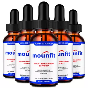 (5 Pack) Mounfit Weight Loss Liquid Drops to Burn Excess Fat and Increase Energy - Picture 1 of 3