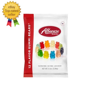World'S Best 12 Flavor Gummi Bears, 5Lbs of Candy, Soft & Chewy Candy Snack, Fru - Picture 1 of 10