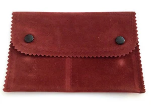 ASTUCCIO IN PANNO BORDEAUX PER ORECCHINI A CERCHIO - Picture 1 of 1