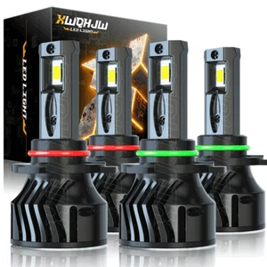 Kit combinado de 4 bombillas LED blancas de haz alto bajo para Chrysler 300 2016-2018 - Imagen 1 de 10