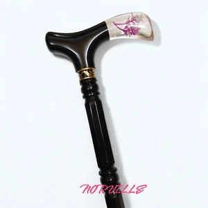 Premium Wooden Cane Walking Stick Designer Handmade Walking Cane For Men Women - Picture 1 of 7