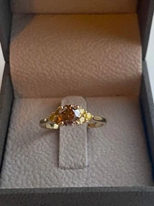 diamond ring gold women's ring - Picture 1 of 5