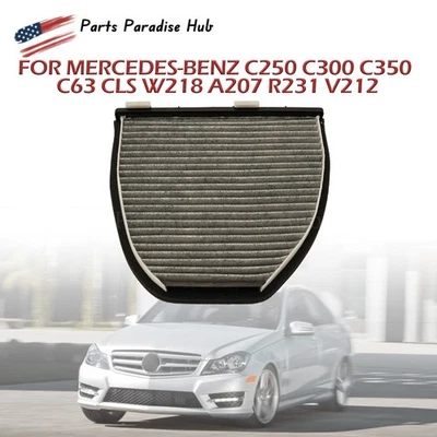 Cabin Air Filter For Mercedes-Benz C250 C300 C350 C63 CLS W218 A207 R231 V212 US - Image 1 of 4