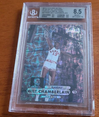 2012-13 Fleer Retro Precious Metal Gems #98PM-24 Wilt Chamberlain 23/100 Kansas - Image 1 of 4