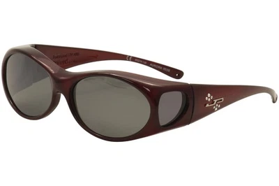 Gafas de sol polarizadas Jonathan Paul Aurora AR003S Claret pequeñas Fitovers 60 mm Foto 1 de 4