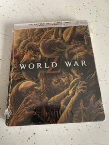 World War Z STEELBOOK 4K UHD BLU-RAY 3-DISC SET BRAND NEW Limited Edition - Picture 1 of 6