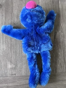 VTG 1995 APPLAUSE JIM HENSON 16” GROVER SESAME STREET/MUPPET BLUE PLUSH PUPPET - Imagen 1 de 4