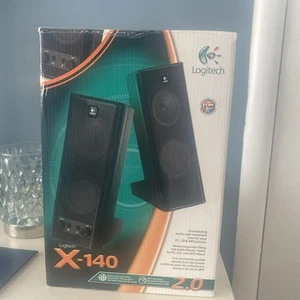 Logitec X-140 PC CD MP3 DVD Playstation X Box Speakers Working Boxed  - Afbeelding 1 van 6