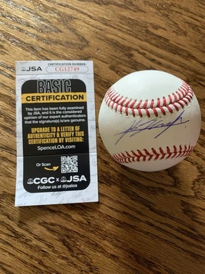 Rintaro Sasaki Signed Rawlings ROMLB JSA Japan Stanford Cardinal - Image 1 of 2