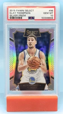 2015 Select Klay Thompson #96 Silver Prizm PSA 10 - Image 1 of 2
