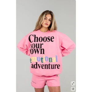 The Mayfair Group “Choose Your Own Emotional Adventure” Pink Sweatshirt One Size - Picture 1 of 7