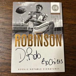 Panini Encased Rookie Notable Signatures 2016 Demarcus Robinson en tarjeta automática/75 - Imagen 1 de 3