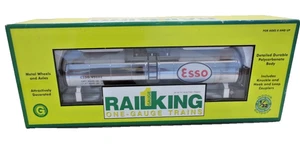 Spur 1 1:32 MTH RailKing 70-73015 Esso Unibody Kesselwagen # 95602 - chrom - Bild 1 von 3