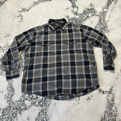 Timberland Flannel Shirt Mens Size XL Plaid Multicolor Cotton Button Up Outdoor - Image 1 of 4